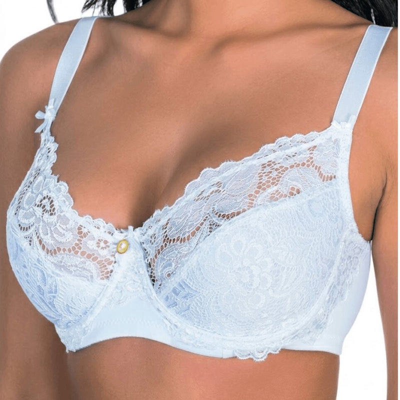 Aris Reggiseno Bianco Donna Balconcino in Cotone Coppa D | 1827