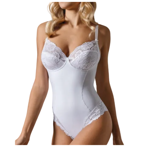 Body Donna in Microfibra e Pizzo Coppa C Belseno Lepel 254