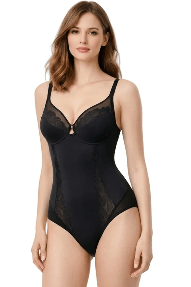 Body Donna lepel nero con Ferretto Coppa C Belseno Allure 464 