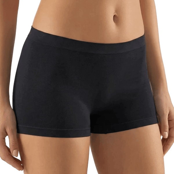 Boxer Donna nera Vita Bassa Seamless in Microfibra Bellissima 018