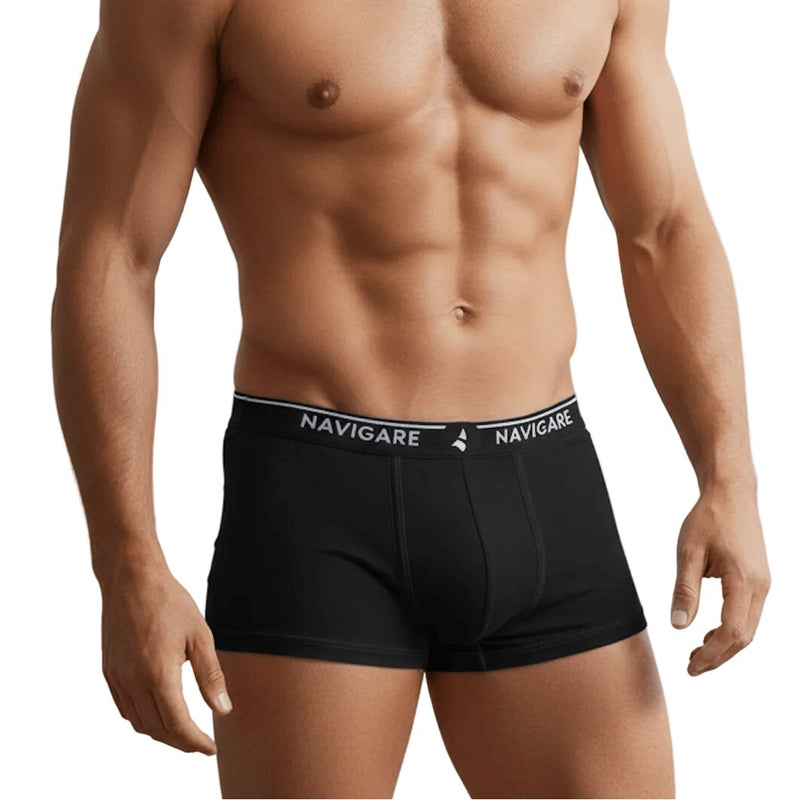 Boxer Uomo Nero Navigare in Cotone Elasticizzato 312