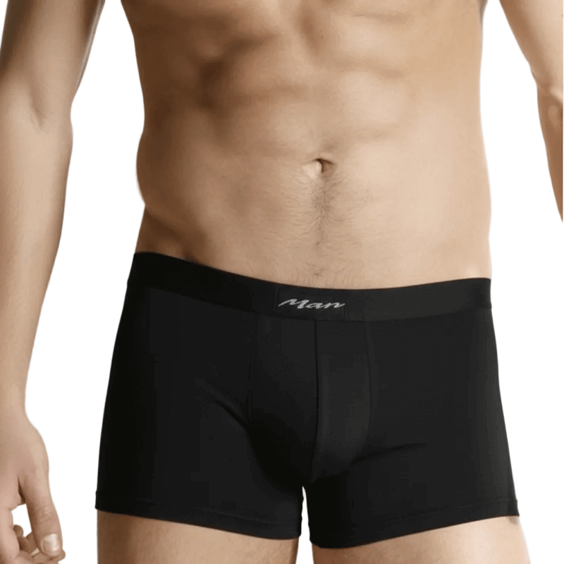 Boxer intimo uomo nero seamless in microfibra elasticizzata Intimidea