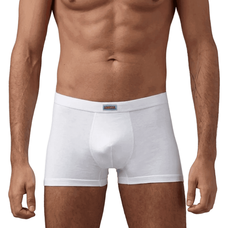 Boxer uomo bianco in cotone modal elasticizzato Gasoline Blu Loris