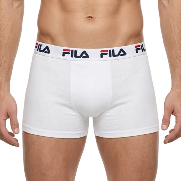 Boxer uomo bianco intimo cotone elasticizzato Fila 5016