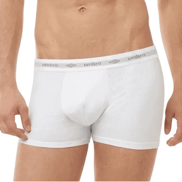 Boxer uomo bianco intimo cotone elasticizzato Umbro 701