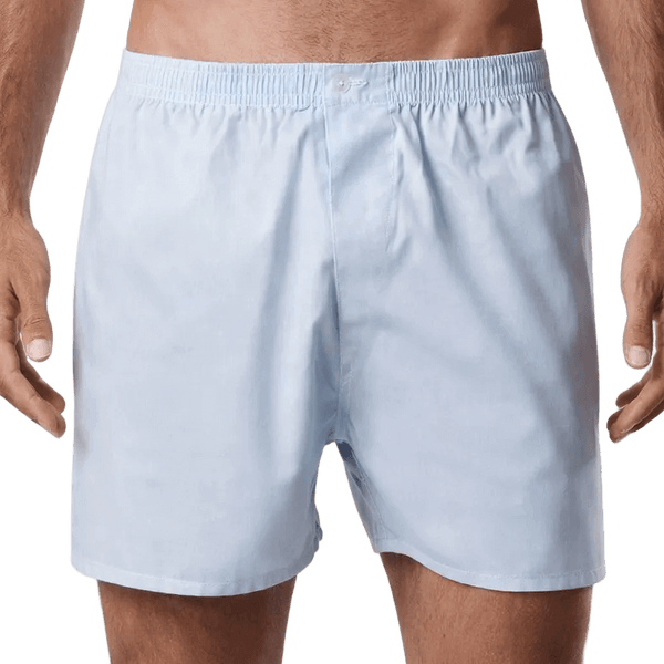 Boxer uomo cielo classico in 100% cotone popeline Vela Europa,