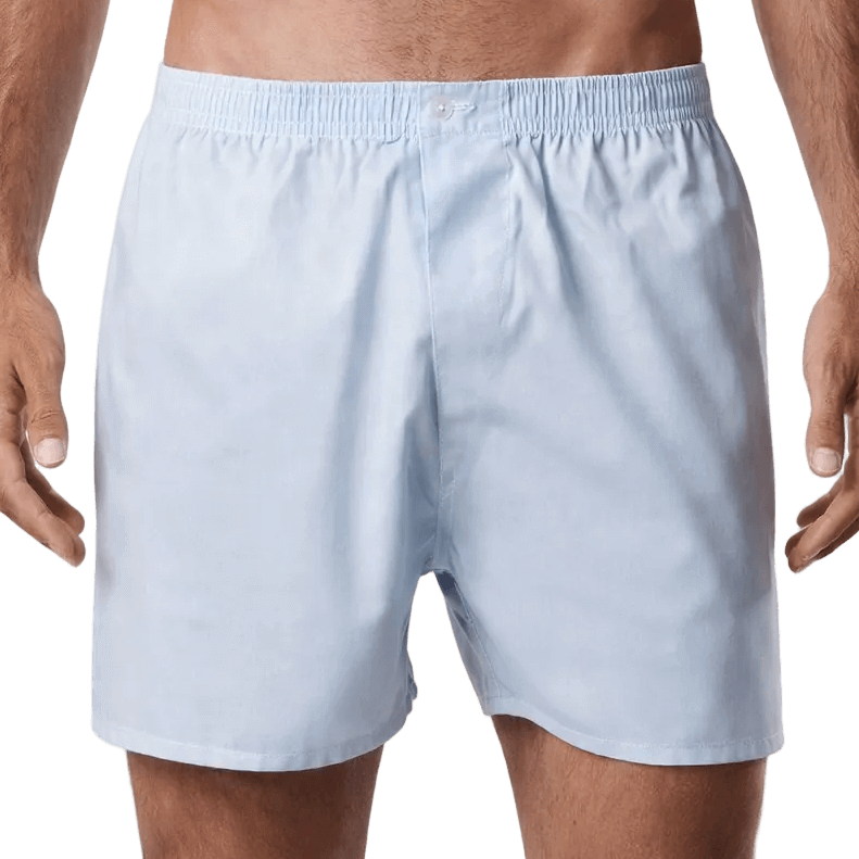 Boxer uomo cielo classico in 100% cotone popeline Vela Europa,