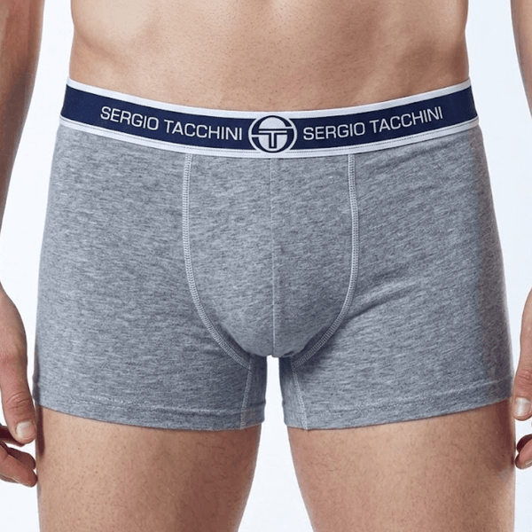 Boxer uomo grigio intimo cotone elasticizzato Sergio Tacchini 9000
