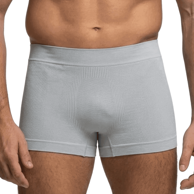 Boxer uomo grigio intimo seamless microfibra Pompea – Confezione 3 Pezzi