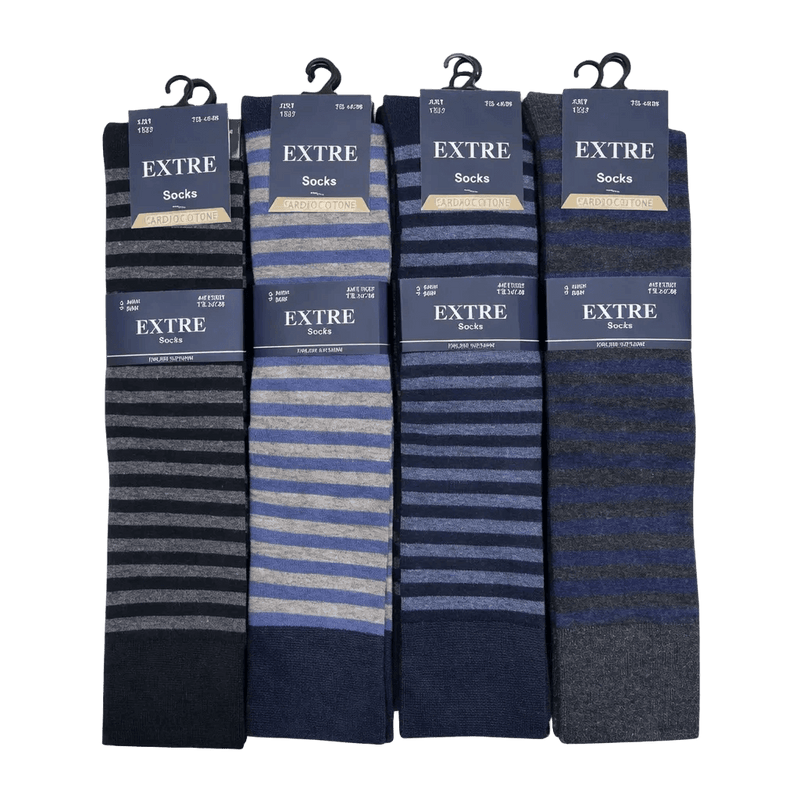 Calza Uomo Alta in Caldo Cotone Fantasia Extre 1527 (3 Paia)