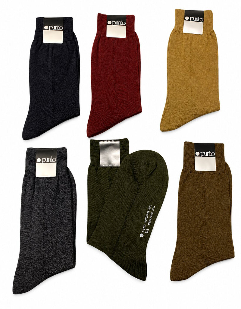 Calza Uomo Corta Prisco Punto Emminence in Lana 80%