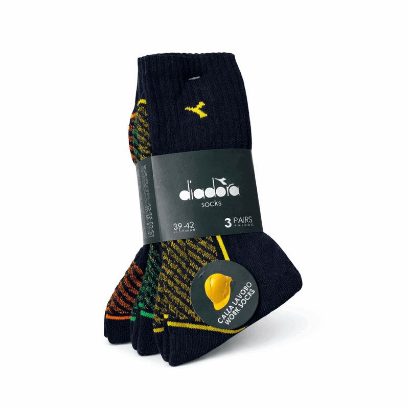 Calza uomo nera da lavoro in spugna Diadora Work Art. 1135
