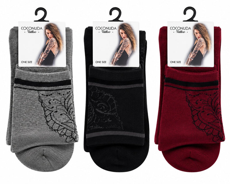 Calze Donna Corte in caldo cotone Coconuda Tattoo 20-01