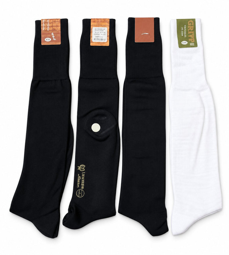 Calze uomo alte in lana merinos 82% Griffe, maglia rasata fine - Confezione 6 Paia