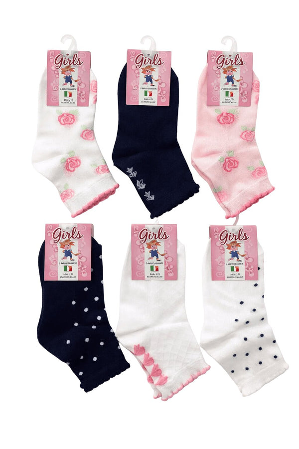Calzini Bambina Leon D’Oro Romantic in Cotone – 3 Paia