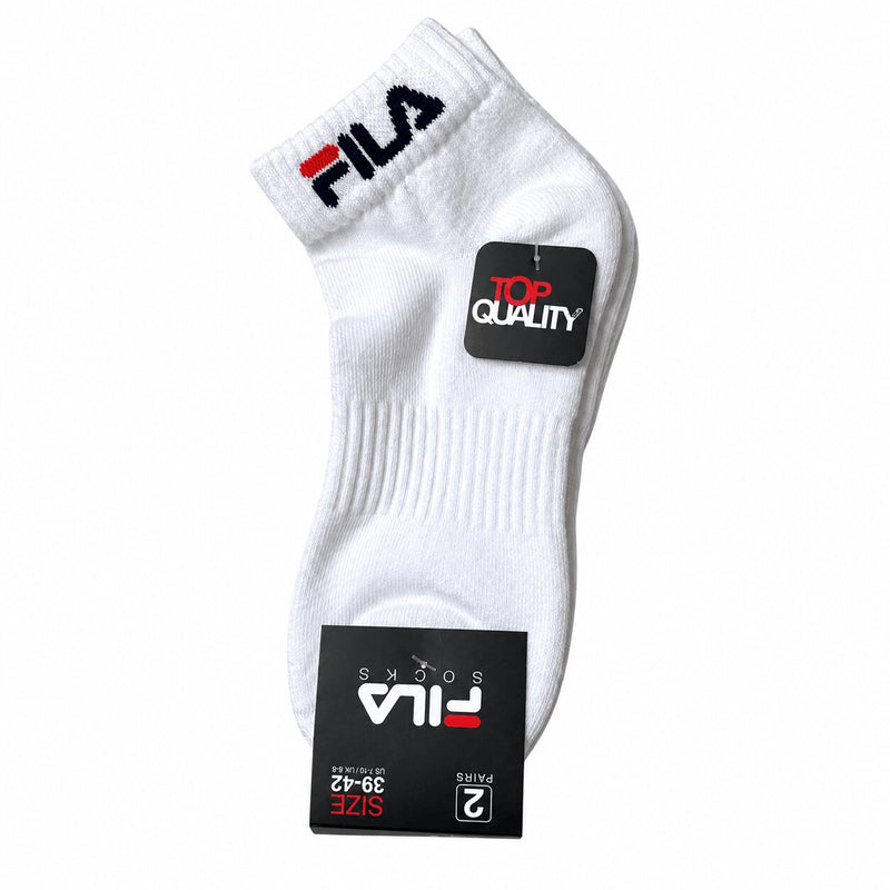 Calzini Corti Unisex Sport Fila 1602 con Sottopiede in Spugna - Confezione 2 Paia