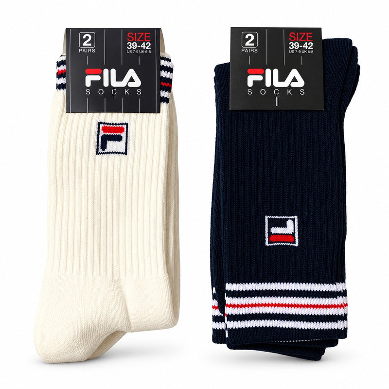 Calzini Corti Unisex Sport Fila 9061 con Pianta in Spugna - Confezione 2 Paia