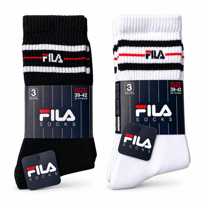 Calzini Corti Unisex Sport Fila 9092 in cotone leggero - Confezione 3 Paia