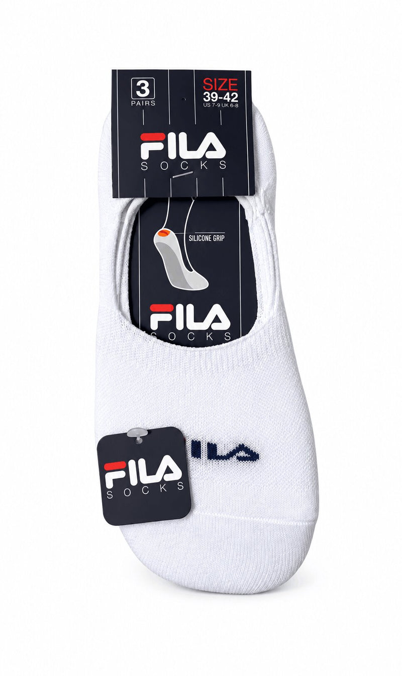 Calzini Fantasmini Unisex Sport Fila 1278 in cotone elasticizzato - Confezione 3 Paia