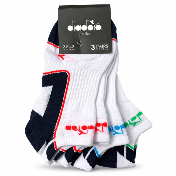Calzini tecnici sportivi Diadora 1234 con compressioni differenziate - Confezione 3 Paia