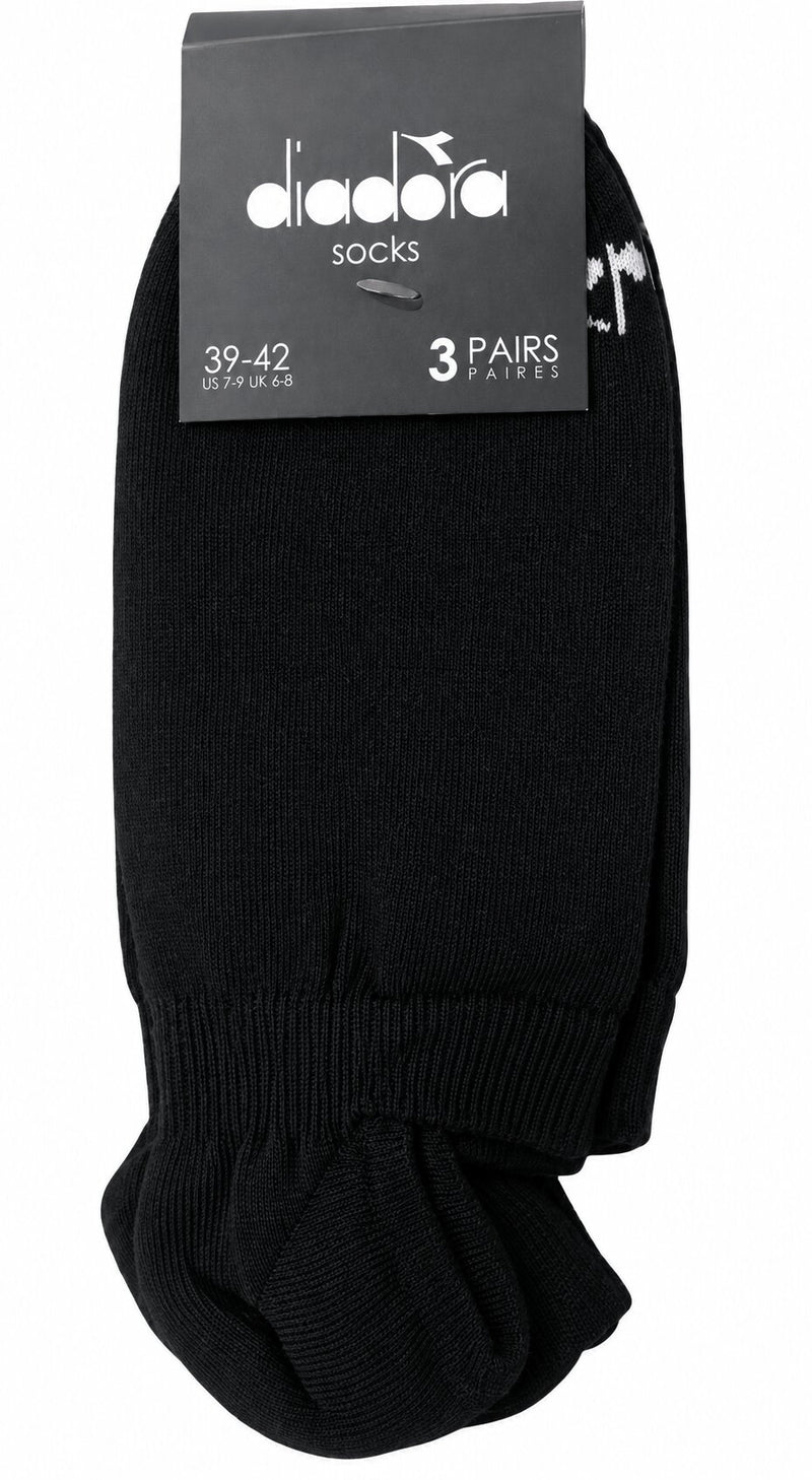 Calzino Corto Unisex Sport Diadora 1219 in Cotone Nero 