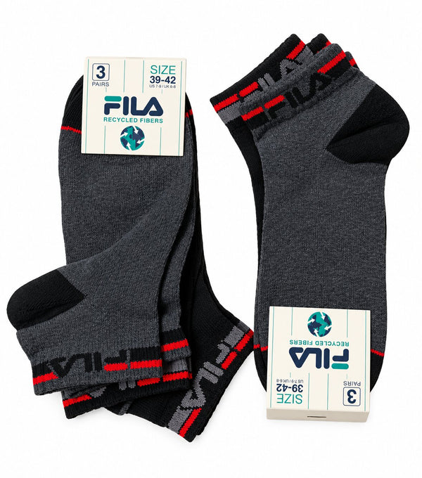 Calzino Corto Unisex in Fibre Riciclate Fila 2017 fantasmino - Confezione 3 Paia