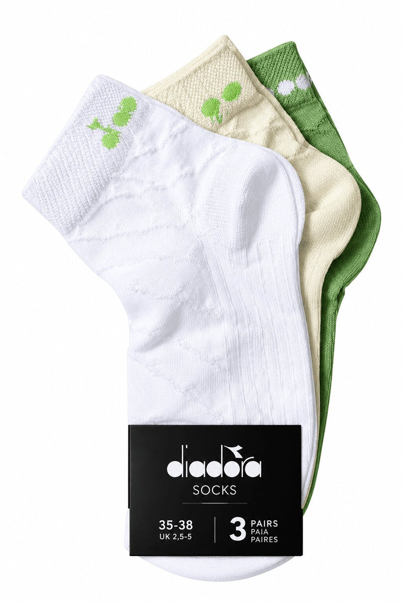 Calzino Donna Corto in Cotone Sport Diadora 1815 - Confezione 3 Paia