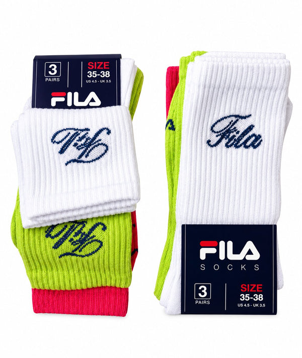 Calzino Donna Corto in Cotone Sport Fila 9308 - Confezione 3 Paia