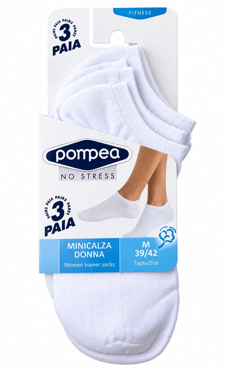 Calzino Minicalza Unisex Pompea in Cotone Elasticizzato