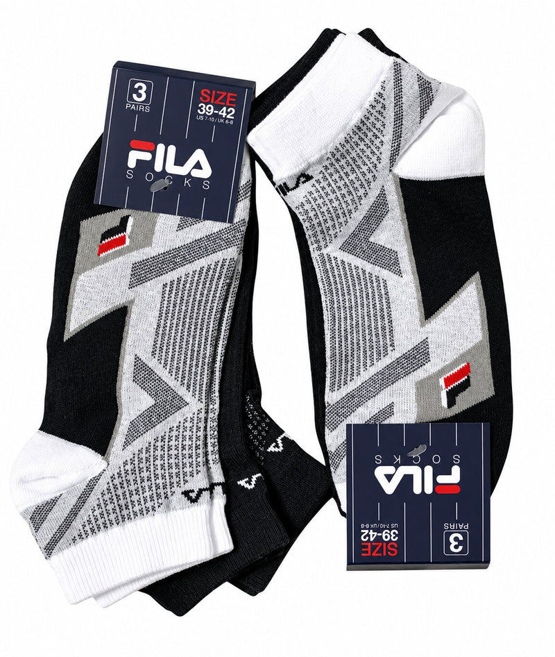 Calzino Unisex Sport Tecnico Fila 1204 alla Caviglia - Confezione 3 Paia