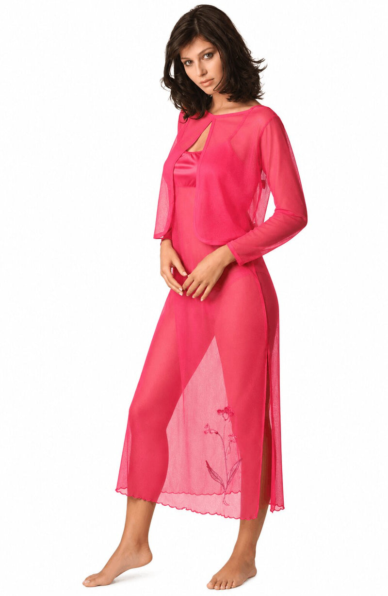 Camicia da Notte Donna Andra con Coprispalle Coordinato