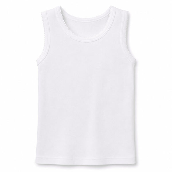 Canottiera Bambina Spalla Larga Ellepi 8227 | 100% Cotone Confezione 2 Pezzi