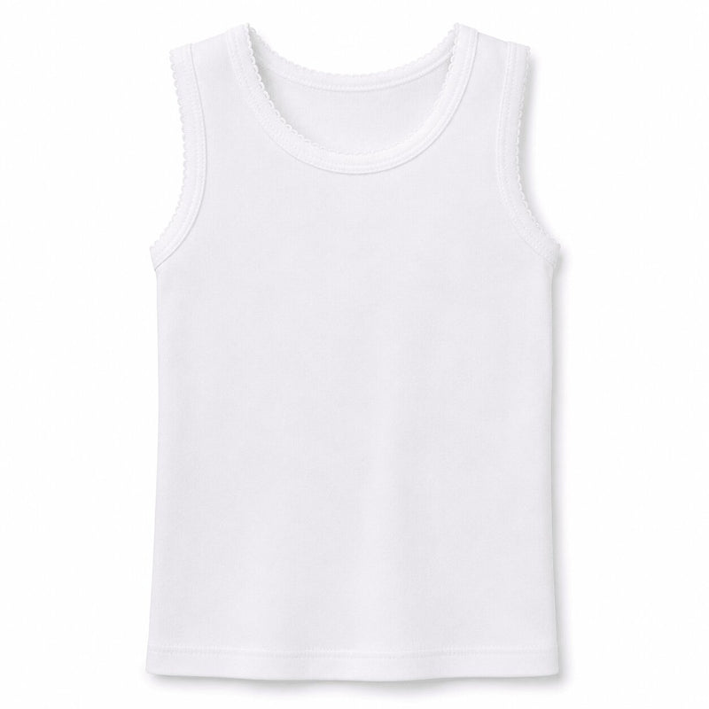 Canottiera Bambina Spalla Larga Ellepi 8227 | 100% Cotone Confezione 2 Pezzi