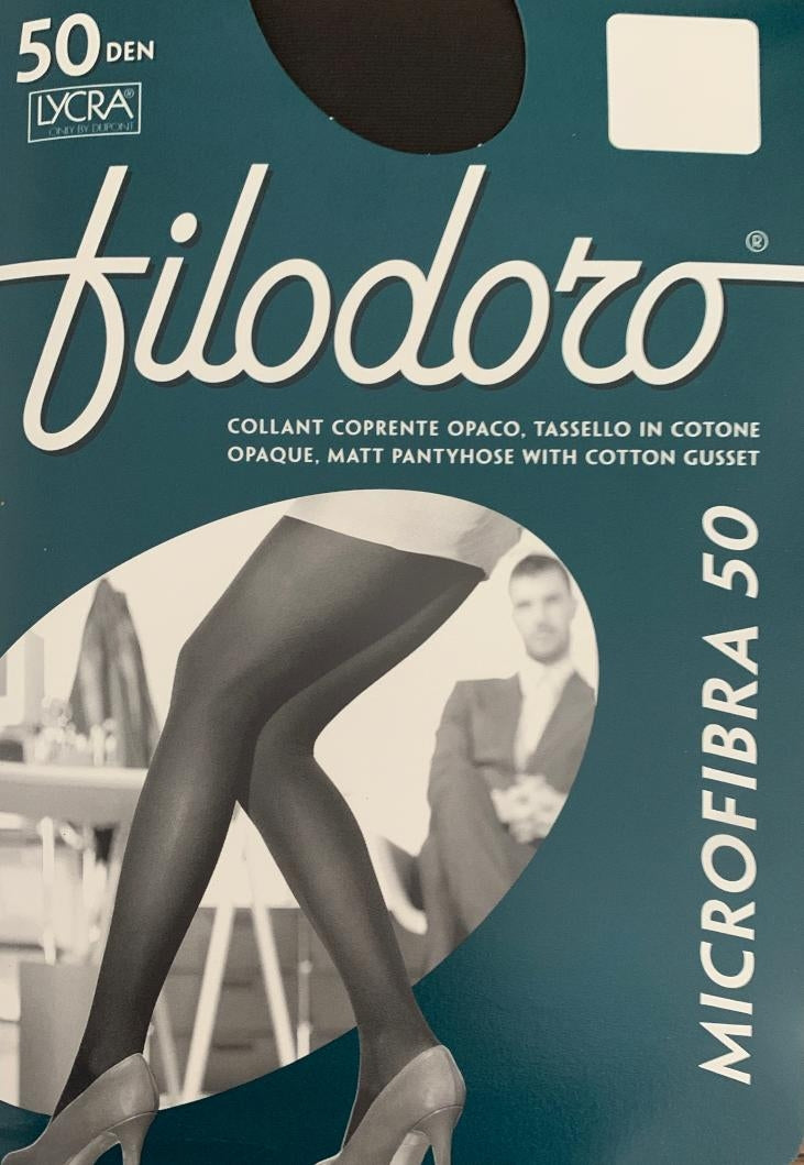 Collant Donna Filodoro 50 Denari Coprente Opaco in Microfibra
