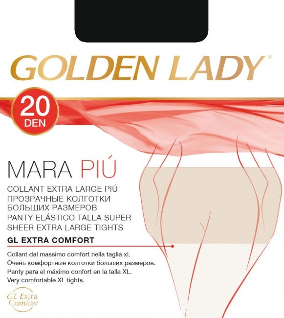 Collant Donna Golden Lady Mara Più velato 20 den XXL calibrato