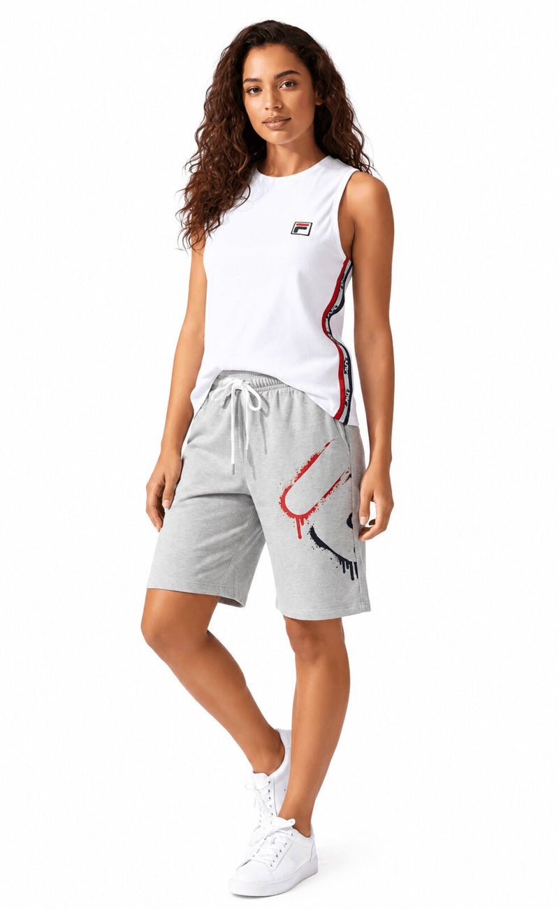 Completo Donna Fila 4086 Sportivo Corto con Canottiera e Pantaloncino in Cotone