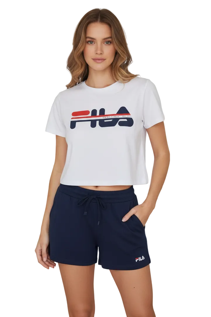 Completo Donna Fila 4089 Completo Sportivo Corto in Cotone Stretch