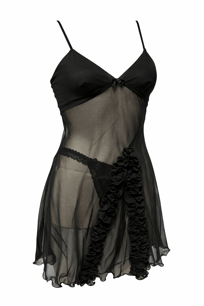 Completo Donna tulle sexy babydoll Foemina Rosita Outlet