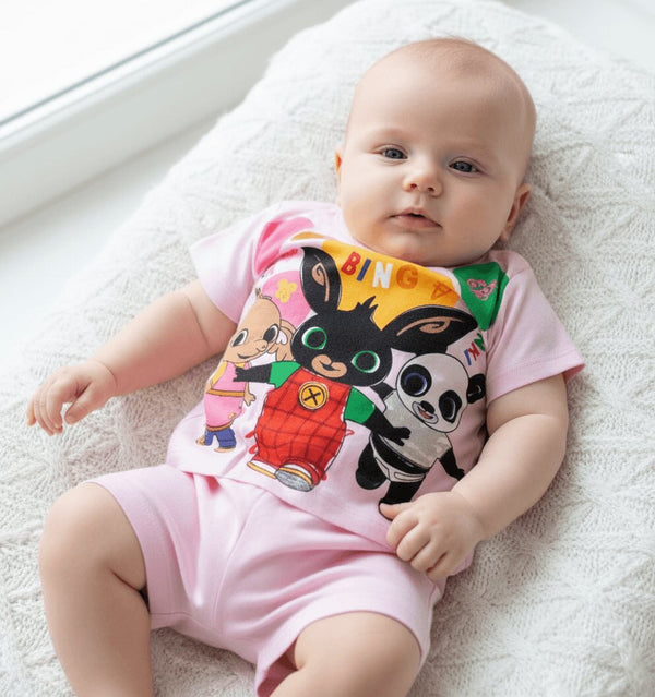 Completo Estivo Neonata Bing in 100% Cotone con Maglia e Pantaloncino