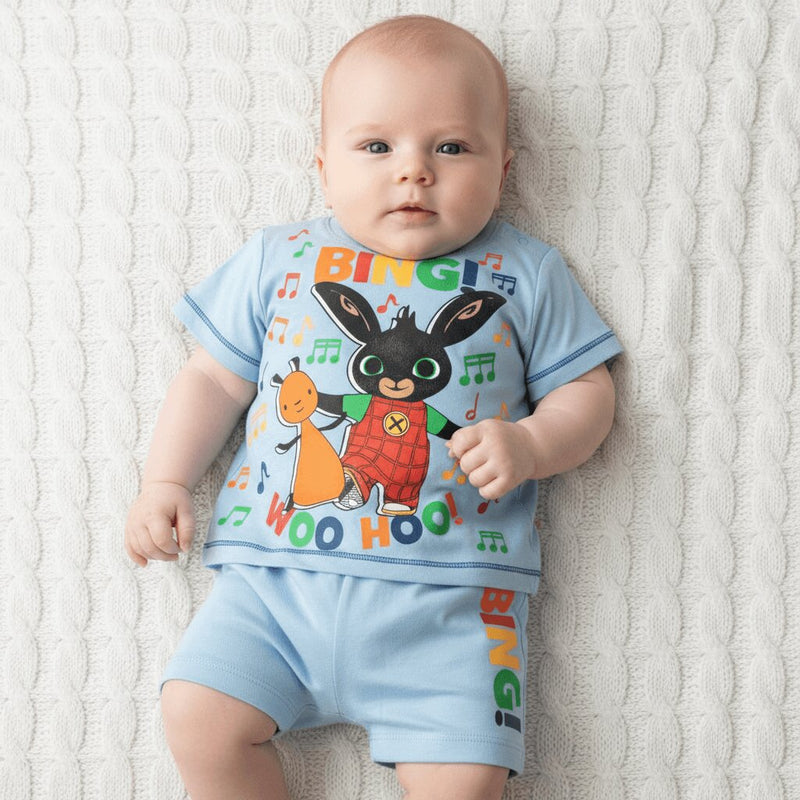 Completo Neonato Estivo Bing in Cotone 100% con Maglia e Pantaloncino