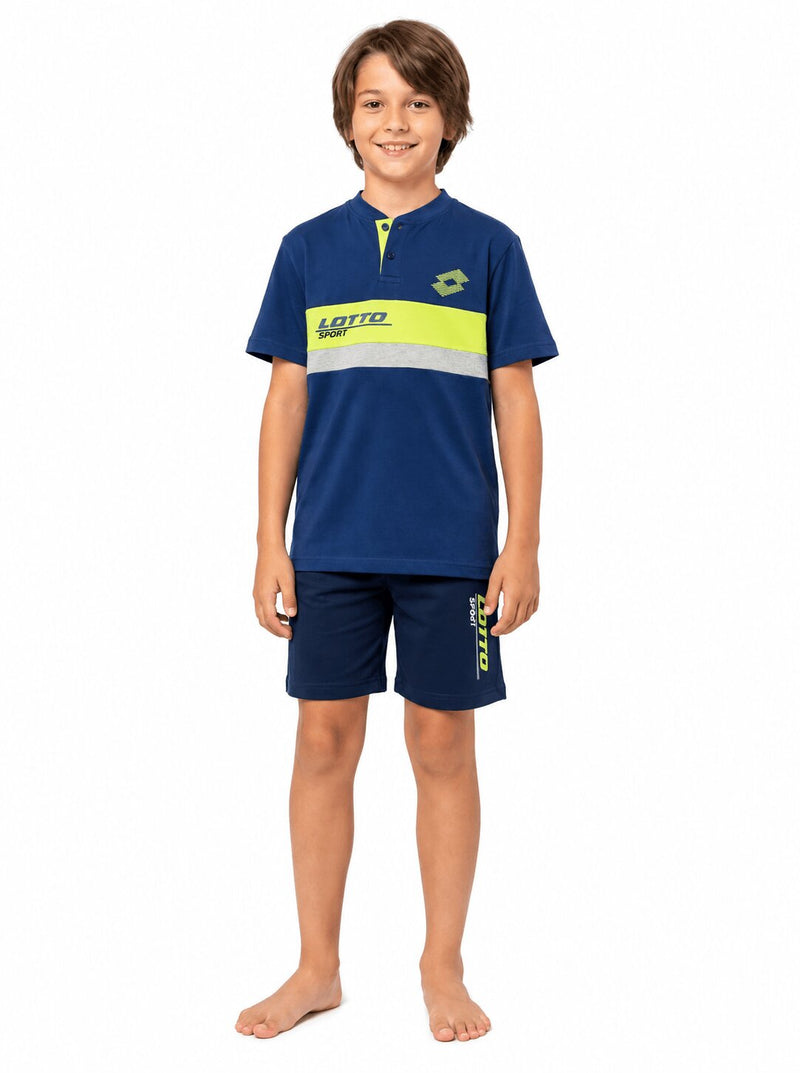 Completo Ragazzo Corto Lotto 4156 Sport in Cotone Jersey