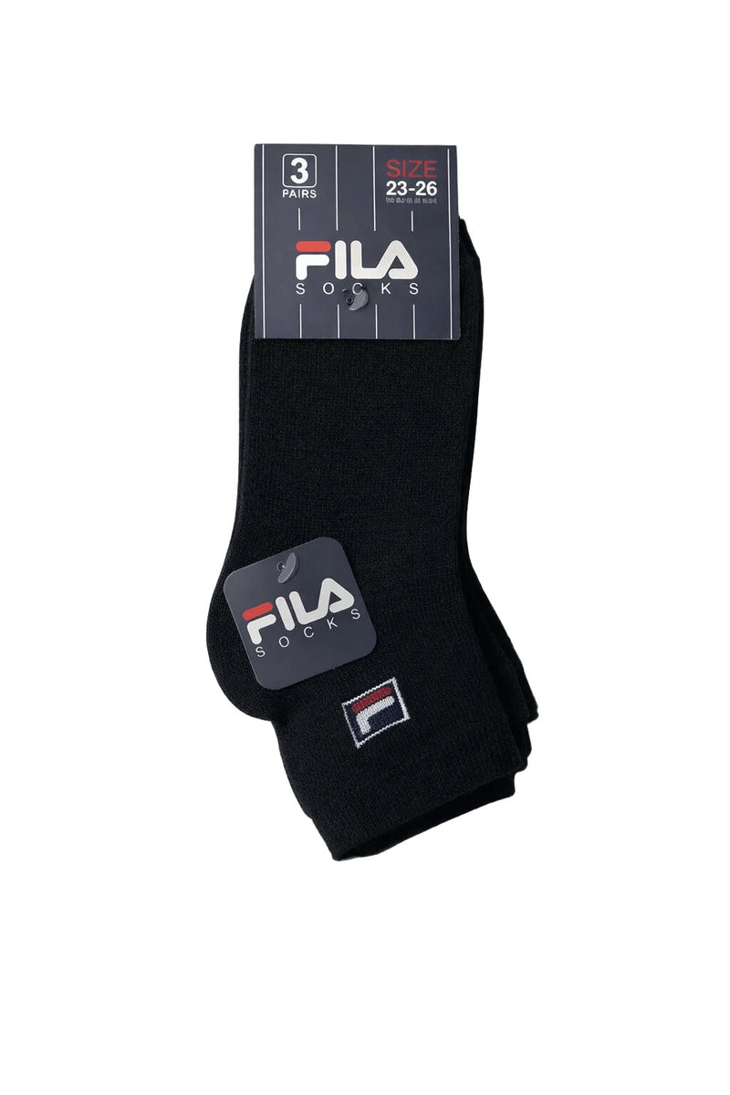 Fila Calzini Neri Bambino Art. 1392 Confezione 3 Paia