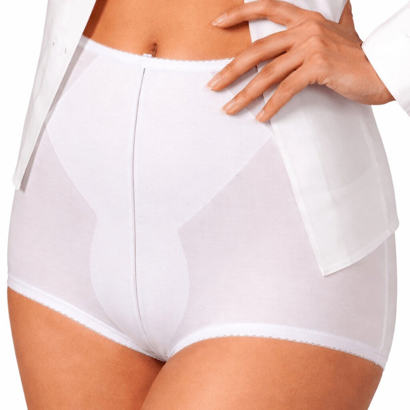 Guaina Donna Pancera Alta in Tessuto Tecnico Bianco Lepel Giada