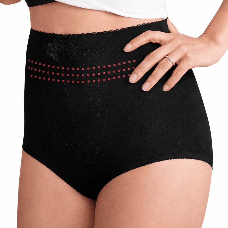 Guaina Sgambata Contenitiva Nero/Nudo Playtex Regina di Quadri 2522