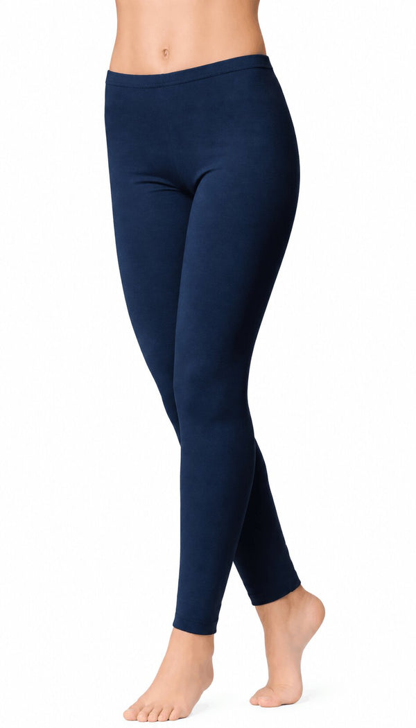 Leggings Donna Jadea 4265 in Cotone Elasticizzato con Elastico Ricoperto