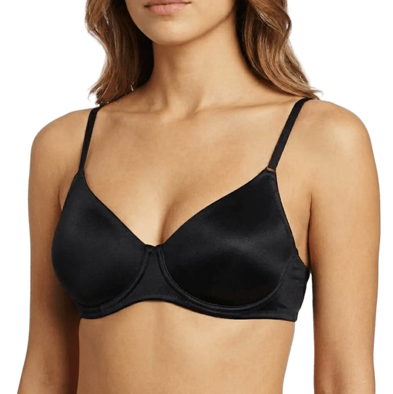 Liabel Reggiseno Donna Nero Preformato in Microfibra Senza Ferretto | Nina