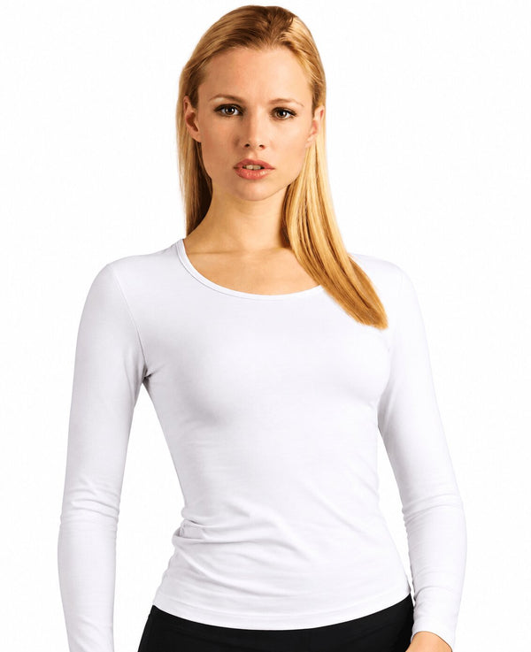 Maglia Donna Map 1269 Manica Lunga Girocollo in Microfibra