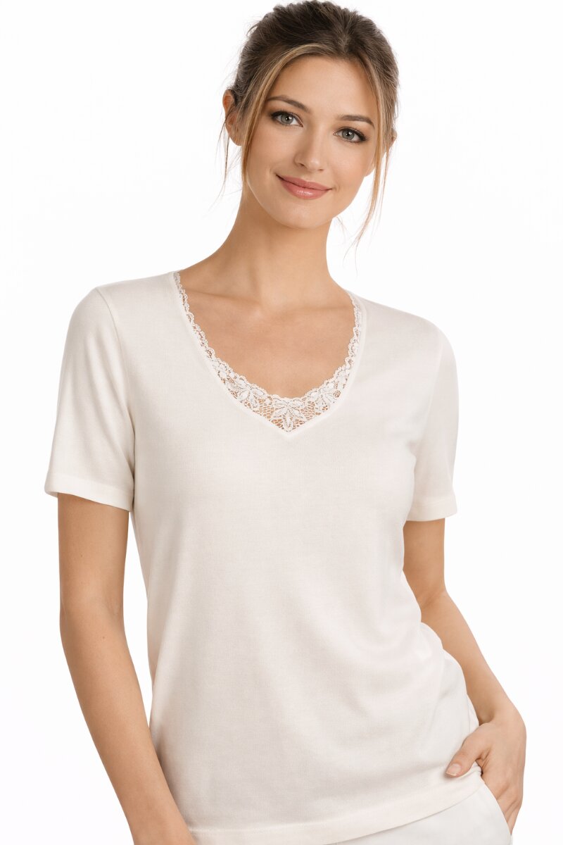 Maglia Donna Mezza Manica Cottonblu 021 in Lanacotone