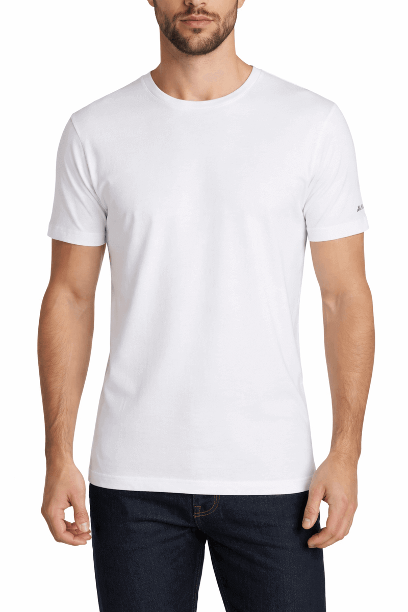 Maglia Uomo Bianca Girocollo in Caldo Cotone Kappa 1306