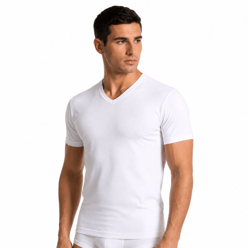 Maglia Uomo Navigare 512 Scollo a V Mezza Manica in Cotone 100%